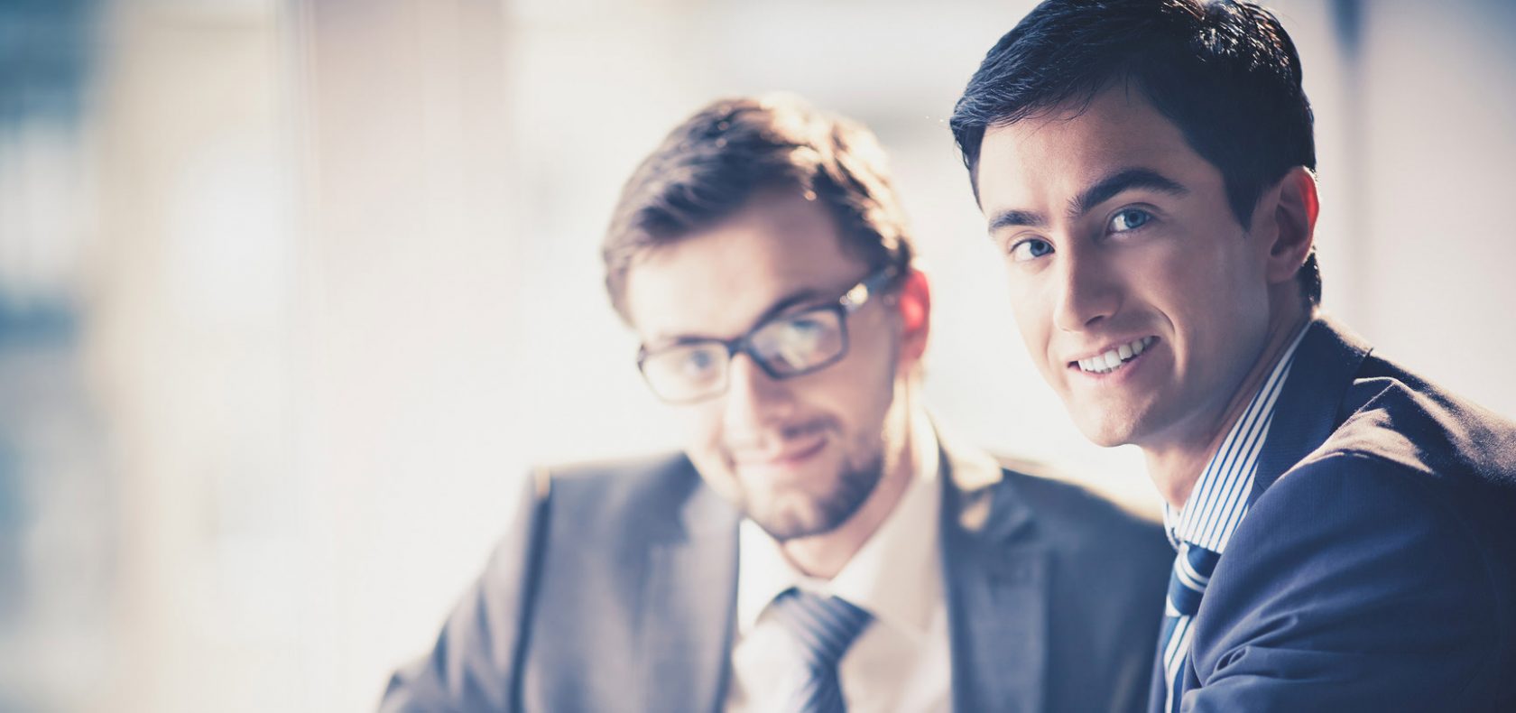 Businessmen at meeting